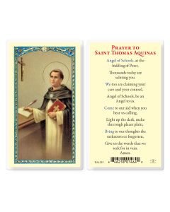 Saint Thomas Aquinas Holy Card