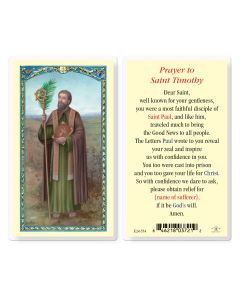 Saint Timothy Holy Card
