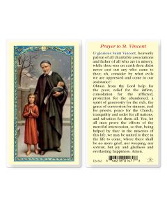 Saint Vincent de Paul Holy Card