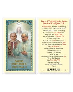 Saints John XXIII and John Paul II Holy Card