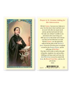 Saint Gemma Asking for Her Intercession Holy Card