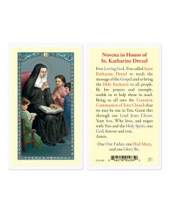 Saint Katharine Drexel Holy Card