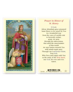 Saint Henry Holy Card