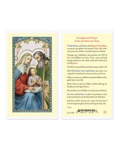 Saints Joachim & Anne - Grandparents Prayer Holy Card