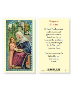 Saint Anne Holy Card