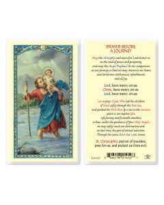 Prayer Before a Journey Holy Card