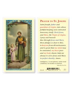 Saint Joseph Holy Card