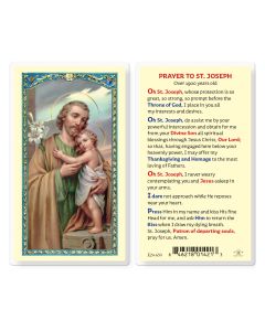 Saint Joseph Over 1900 Years Old Holy Card