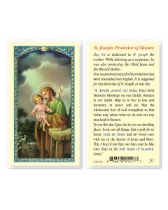 Saint Joseph Protection of Homes Holy Card