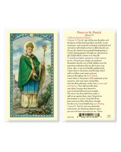 Saint Patrick Holy Card