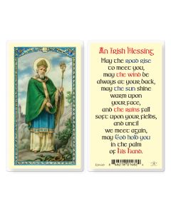 Saint Patrick An Irish Blessing Holy Card