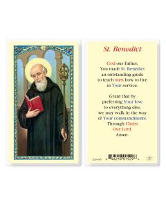 Saint Benedict God Our Father Holy Card