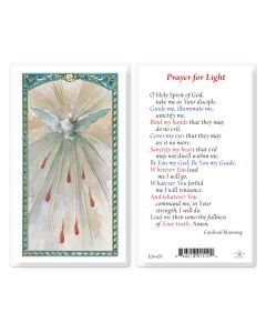 Prayer For Light Holy Card