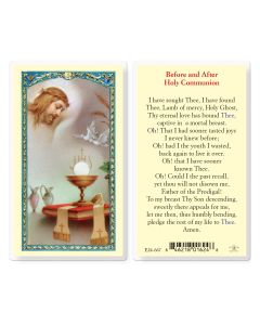Prayer After Communion Holy Card