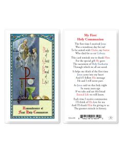 First Holy Communion Unisex Holy Card