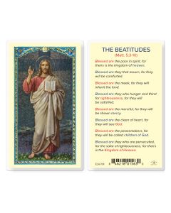 The Beatitudes the Christ Blessing Holy Card