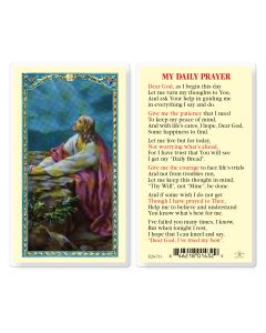 My Daily Prayer with Christ Garden Holy Card