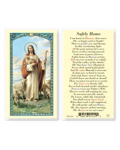 Safely Home with the Good Shepherd Holy Card