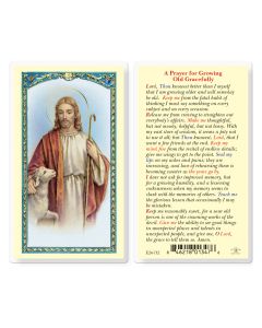 Prayer for the Growing Old Holy Card