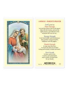 A Single Parents Prayer Holy Card