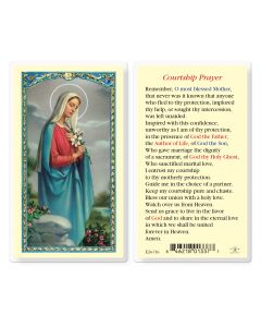 Courtship Prayer with Madonna Holy Card