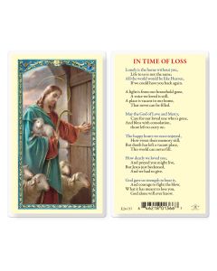 In The Time of Loss with Good Shepherd Holy Card