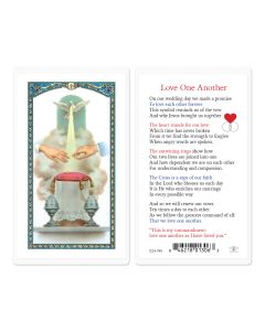Love One Another Marriage Holy Card