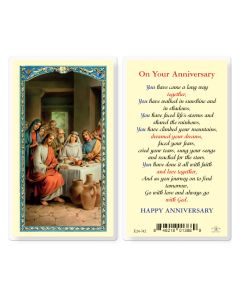 On Your Anniversary Holy Card