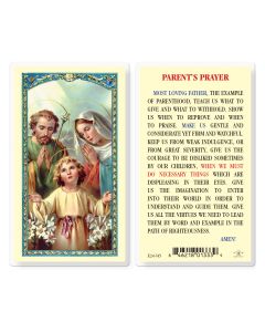 Parents Prayer Holy Card