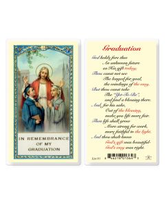 Graduation with Prayer for Future Holy Card