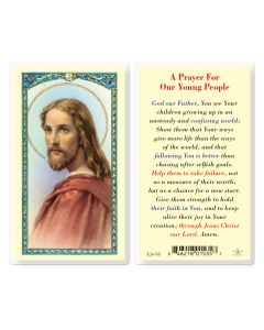 Prayer for Our Young People Holy Card
