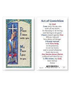 Act of Contrition Holy Card