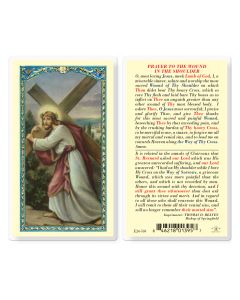 Wound in the Shoulder Holy Card