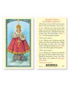 Infant of Prague Novena Holy Card