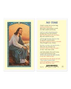 No Time with Christ by the Sea Holy Card