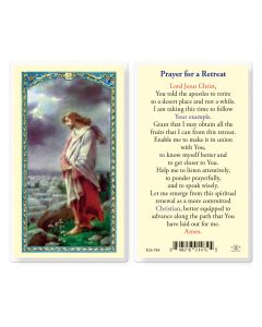 Prayer for Retreat Holy Card
