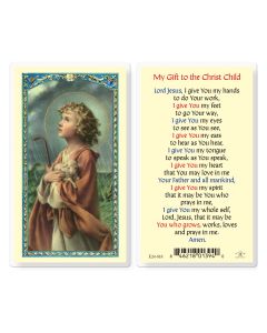My Gifts to the Christ Child Holy Card