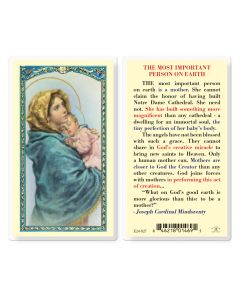 Most Important Person on Earth Holy Card
