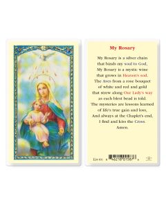 My Rosary Holy Card