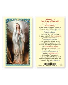 Our Lady of Lourdes Novena Holy Card