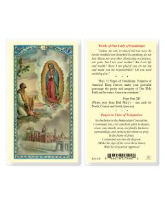 Words of Our Lady of Guadalupe Holy Card