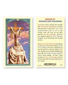 Prayer for Widows and Widowers Holy Card