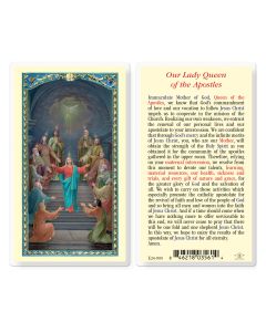 Our Lady Queen of the Apostles Holy Card