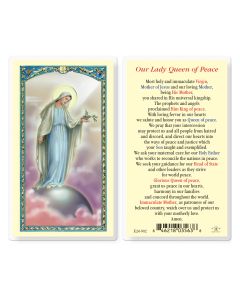 Our Lady Queen of Peace Holy Card