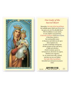 Our Lady of the Sacred Heart Holy Card