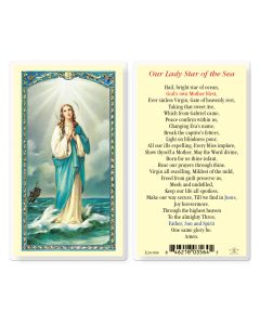 Our Lady Star of the Sea Holy Card