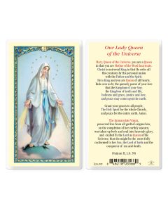 Our Lady Queen of the Universe Holy Card
