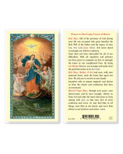 Our Lady Untier of Knots Holy Card