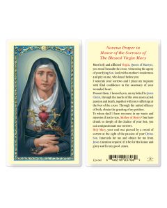Seven Sorrows of Mary Holy Card