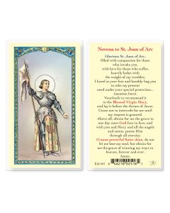 Saint Joan of Arc Novena Holy Card